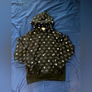 Champion Over Logo Hoodie